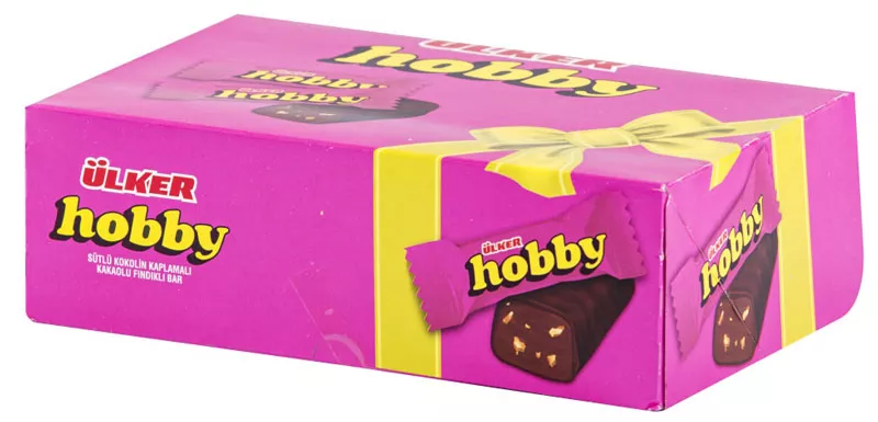 Ülker Hobby 600 gr (6 gr x 100) Mini Çikolata Kaplamalı Bar