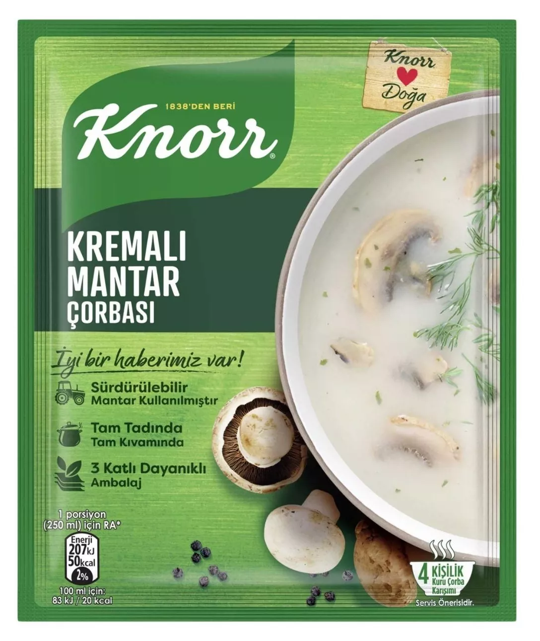 Knorr Çorba Kremalı Mantar Çorbası 