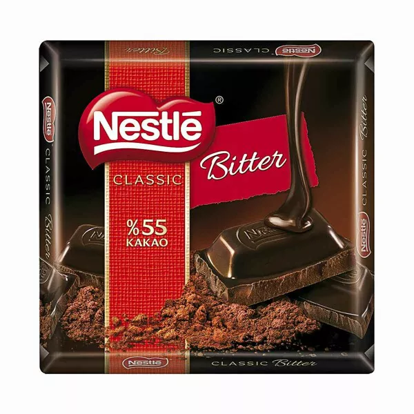 Nestle Sütlü Çikolata Bitter %55 Kare 60 gr