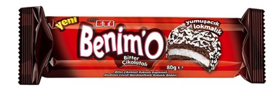 Eti BenimO Lokmalık Bitter Çikolatalı 80 gr 