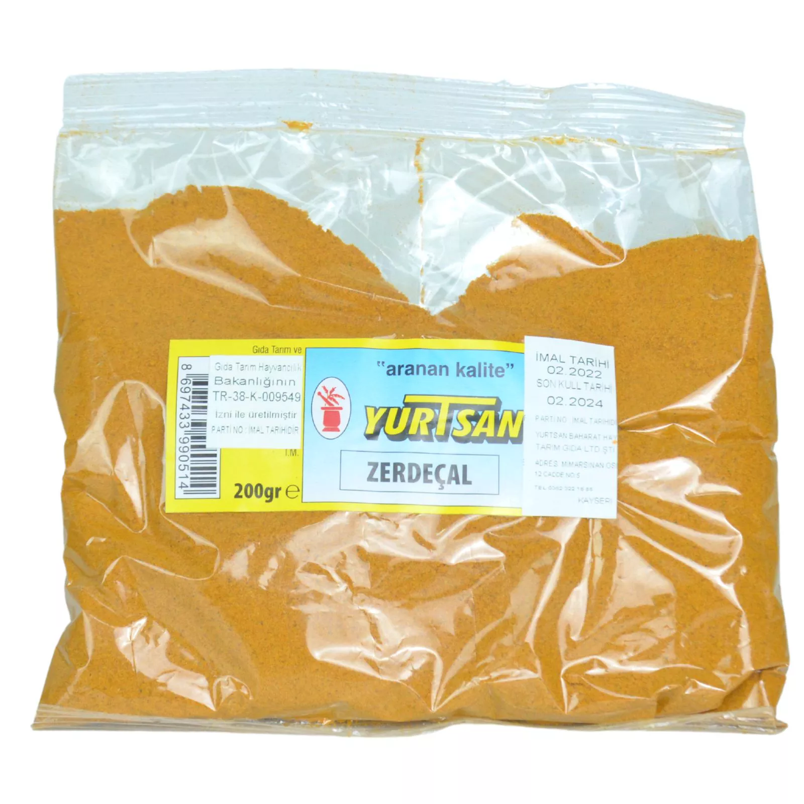 Yurtsan Zerdeçal 200 Gr