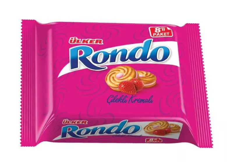 Ülker Kremalı Rondo Çilek 8 li Paket 8x61 gr