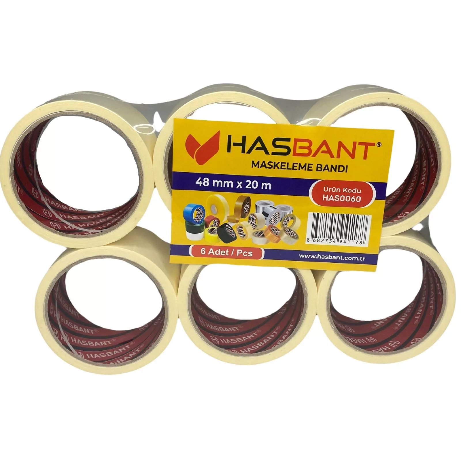 Hasbant Maskeleme Bandı 48 mm x 20 MT 