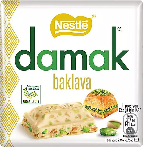 Nestle Damak Baklava 60 Gr Kare Çikolata