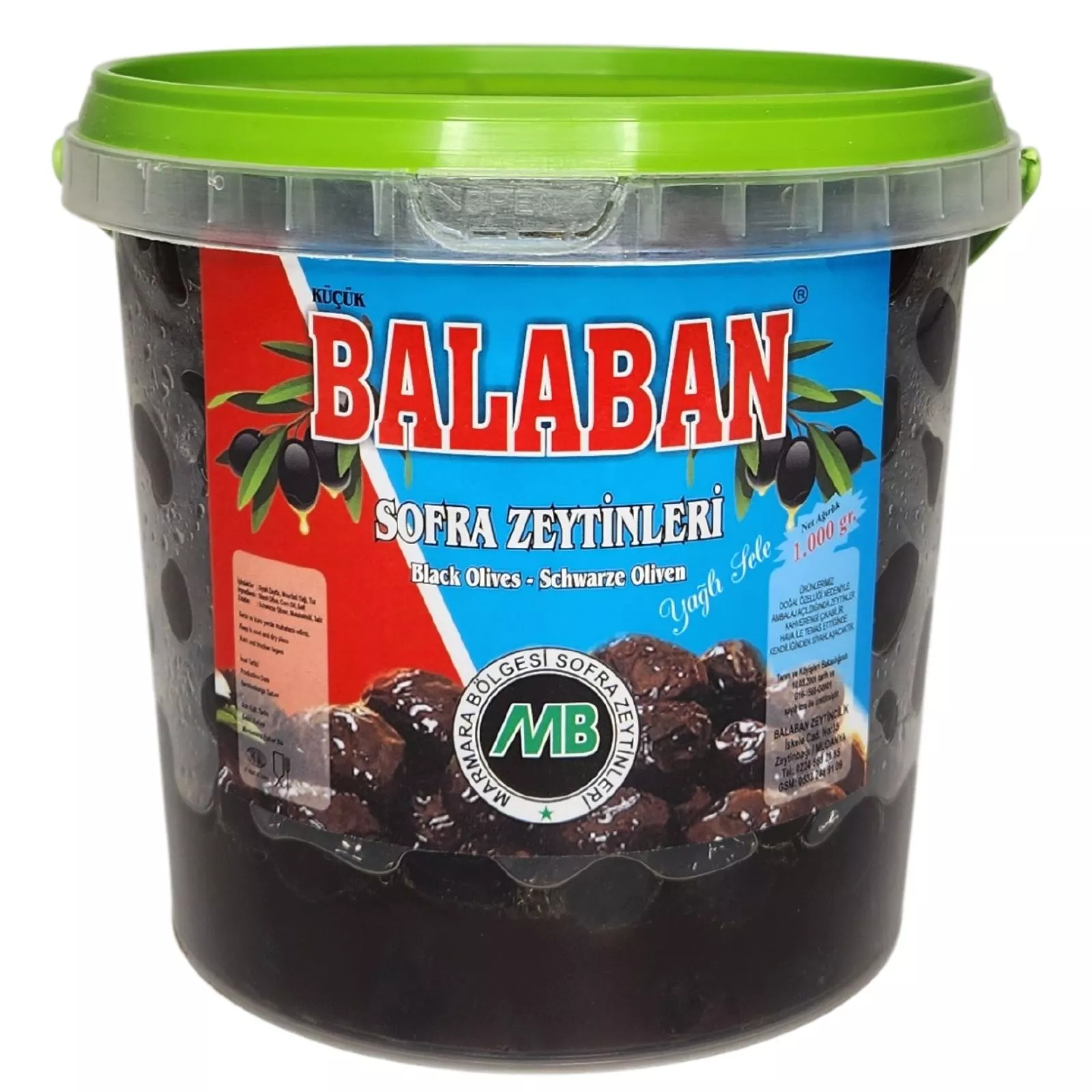 Balaban Zeytin Yağlı Sele 1 Kg 261-290 Kalibre