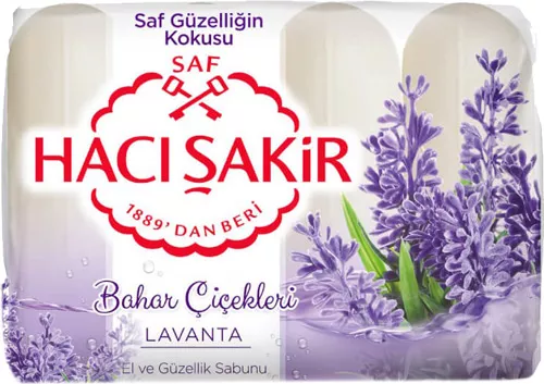 Hacı Şakir 4 lü Güzellik Lavanta (4x70 Gr)