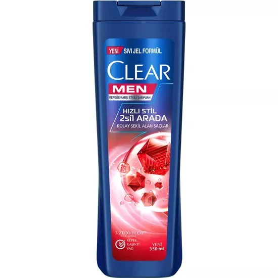 Clear Men Şampuan 350 Ml Hızlı Sitil