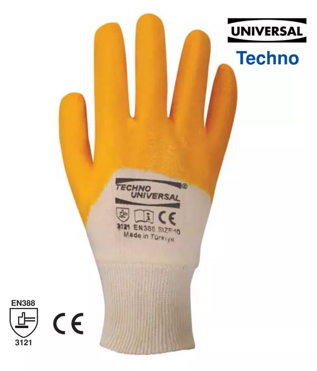 Techno Universal C-15 Sarı İş Eldiveni 10 No 