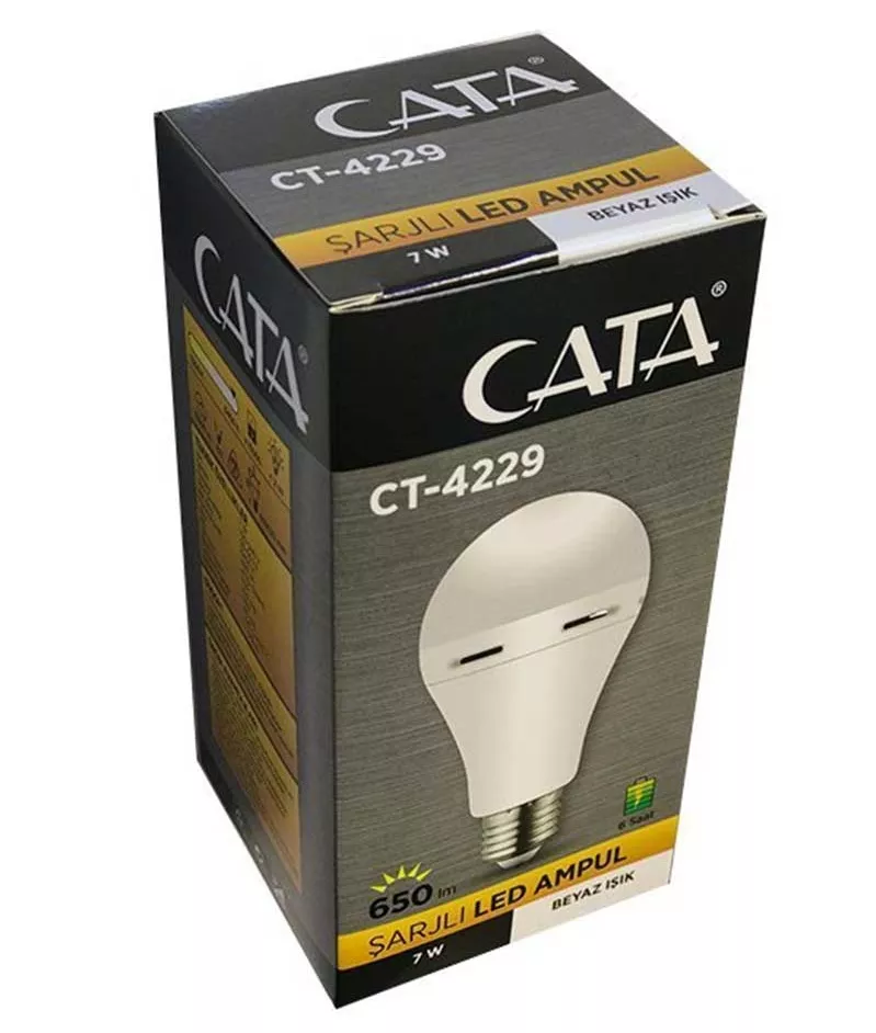 Cata Led Ampul Şarjlı 9 Watt E27 CT-4229