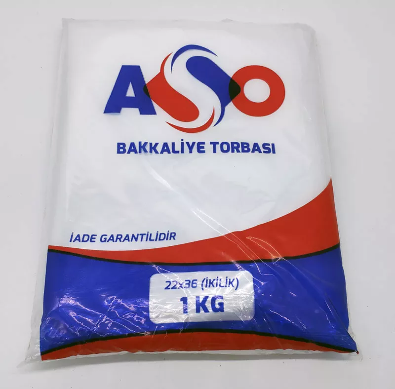 Torba Naylon 2 lik x1 kg lık Paket 23x37 CM