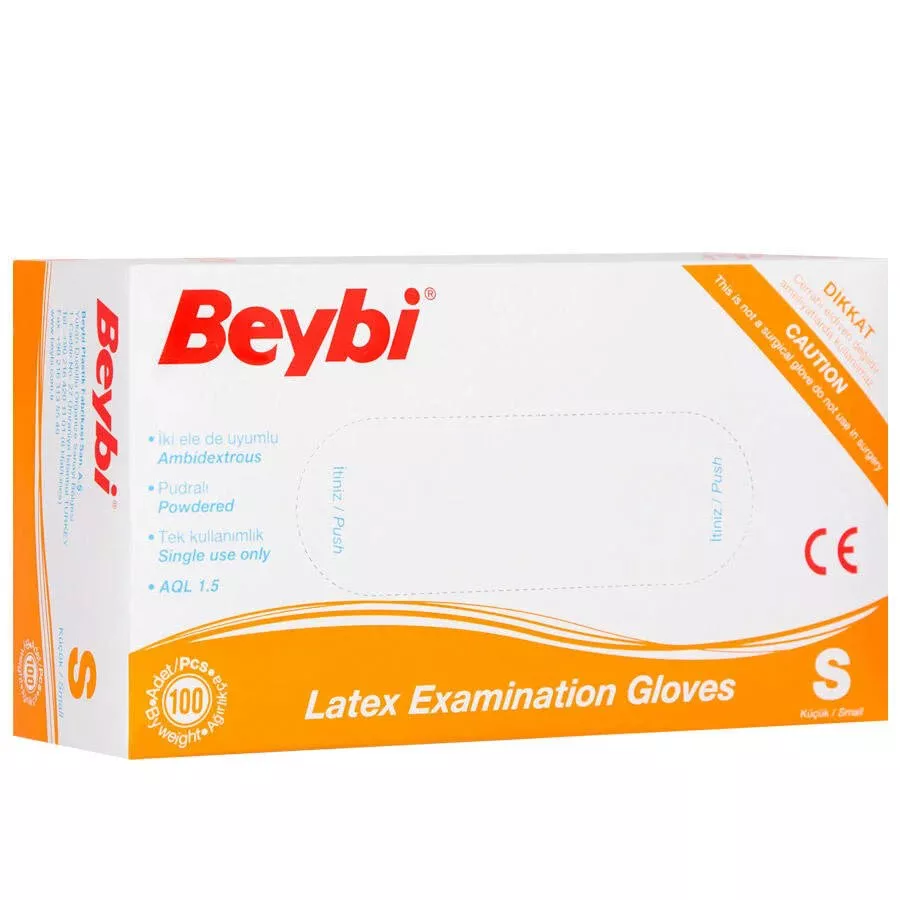 Beybi Latex Eldiven Pudralı Small