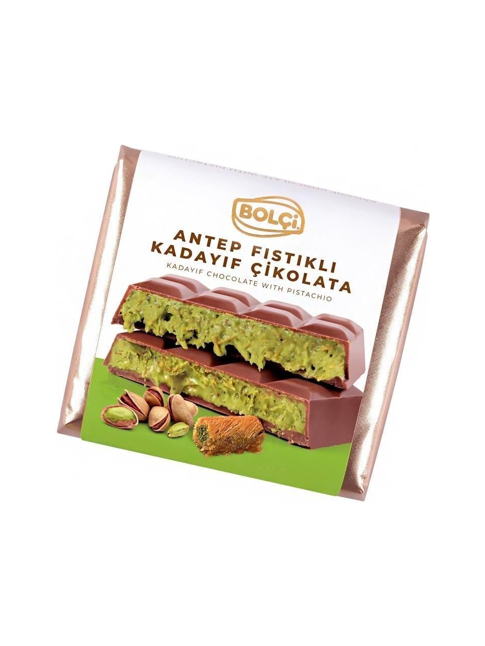 Bolçi Dubai Çikolatası 100 Gr Kare