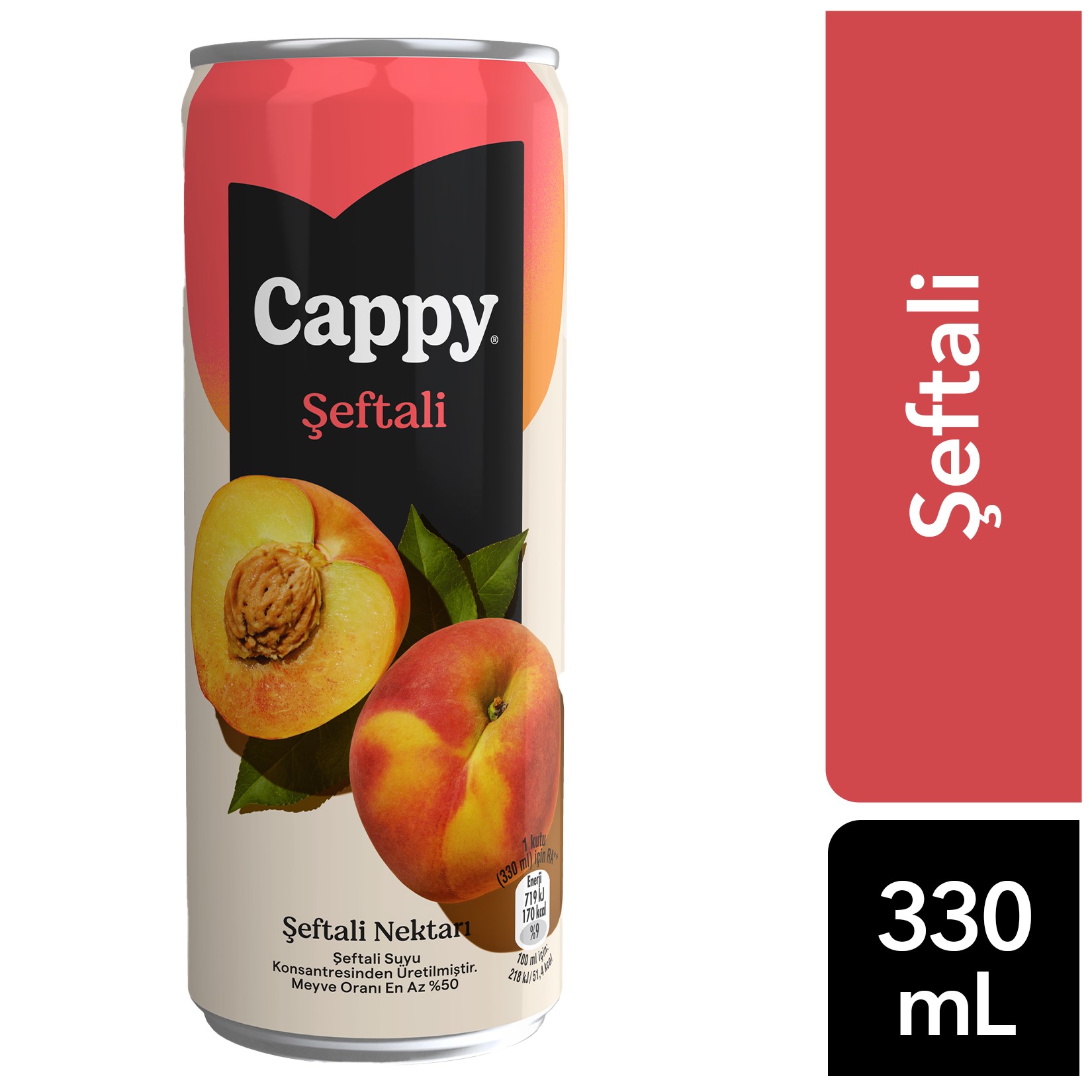 Cappy 330 Ml Teneke Şeftali Nektarı