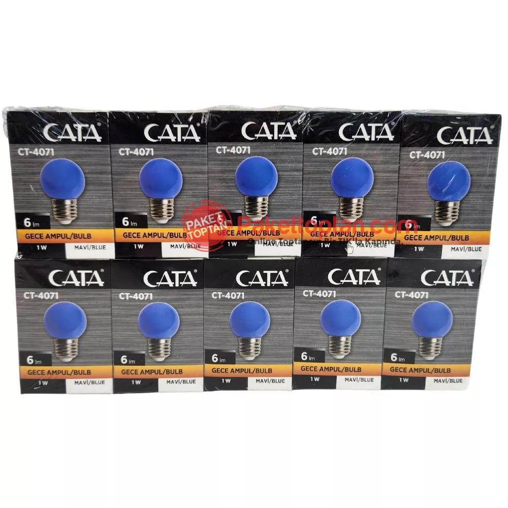 Cata  Led 1 Watt  Gece Ampulü Mavi