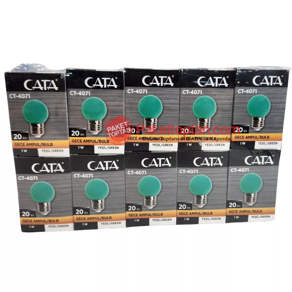 Cata  Led 1 Watt  Gece Ampulü Yeşil