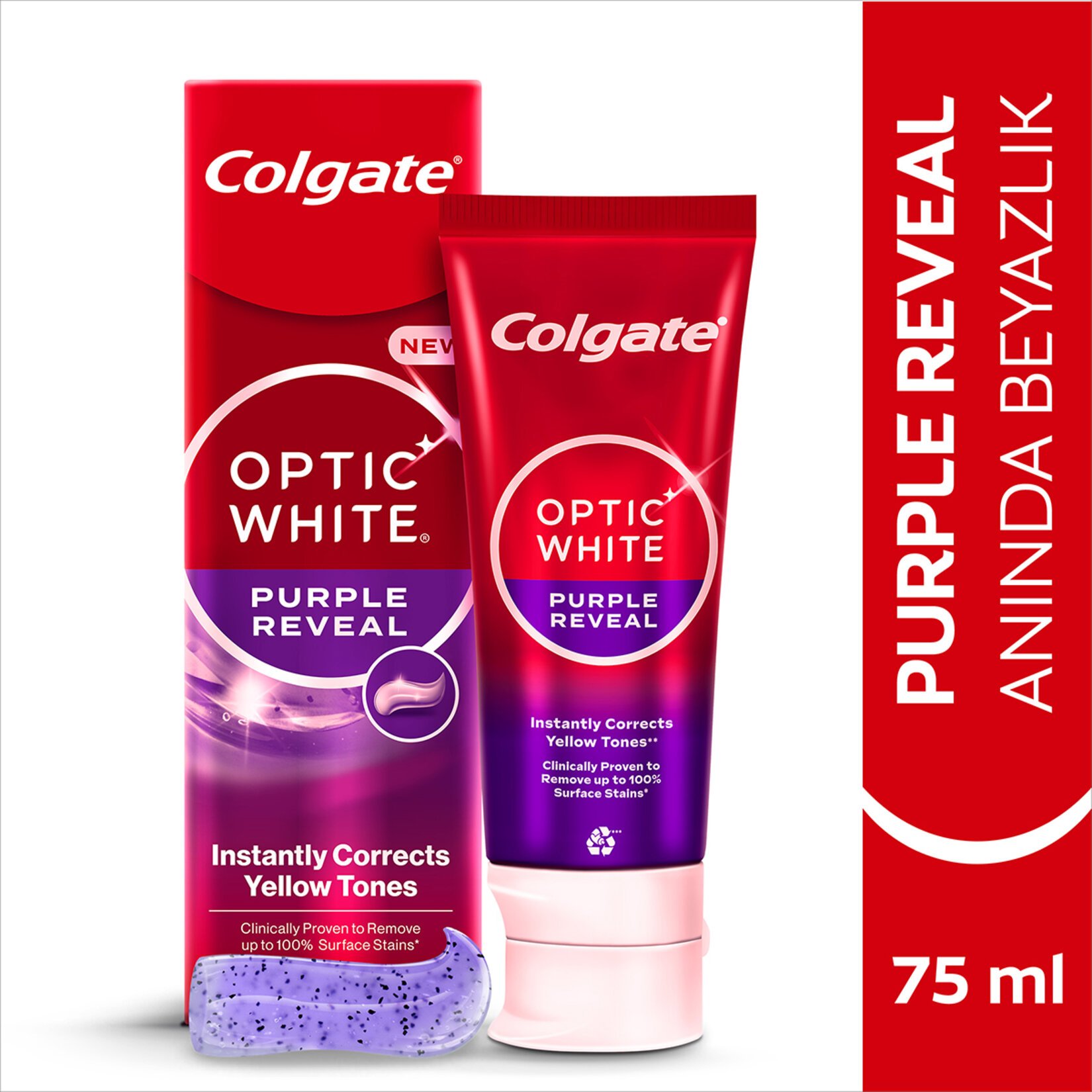 Colgate Optik White Purple Reveal 75 Ml 