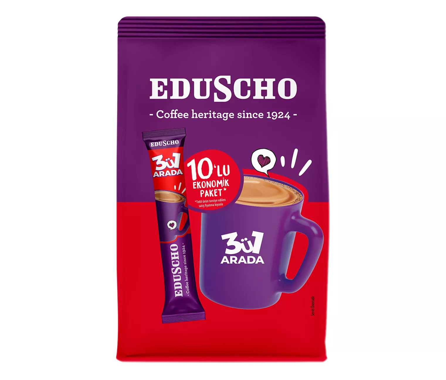 Eduscho 3in1 Kahve 10 lu Poşet