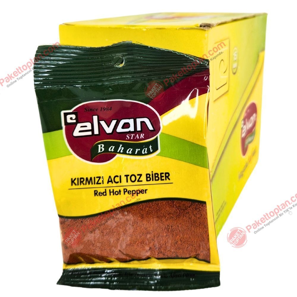 Elvan Kırmızı Acı Toz Biber 25 gr 