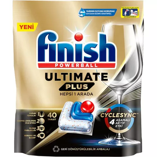 Finish Ultimate Plus Hepsi 1 Arada 40 lı Tablet 