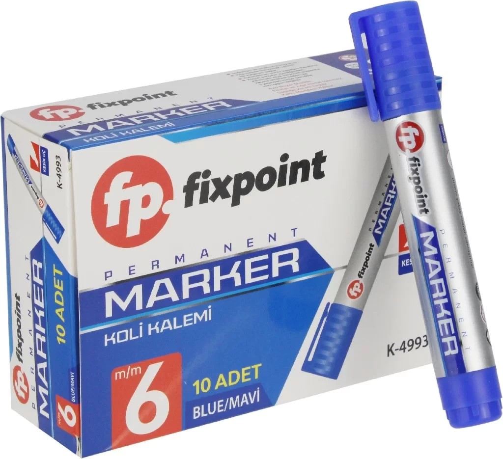 Fixpoint Koli Kalemi 6 mm (MAVİ) Kesik Uç