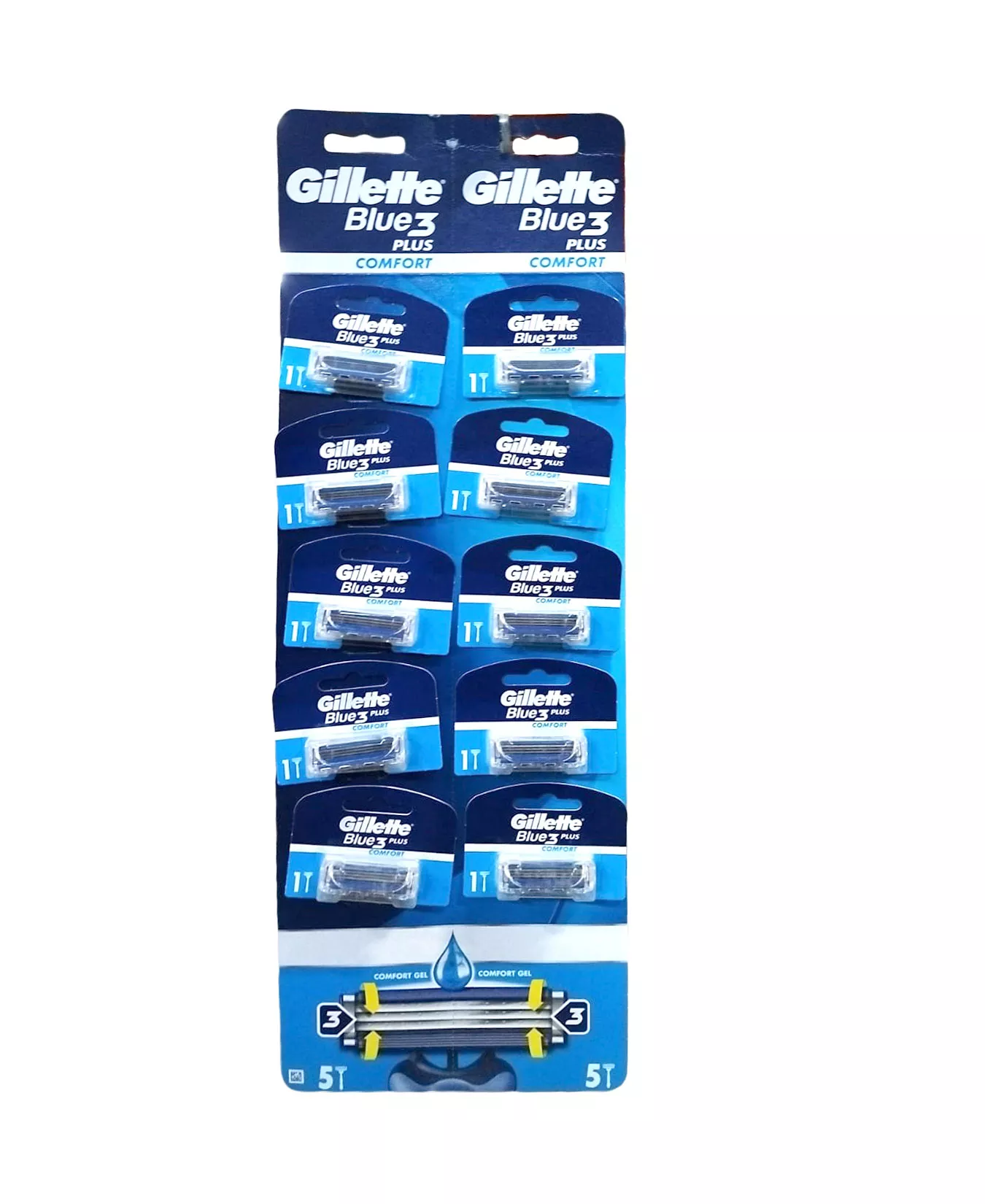 Gillette Blue 3 Plus 10 lu Kartela