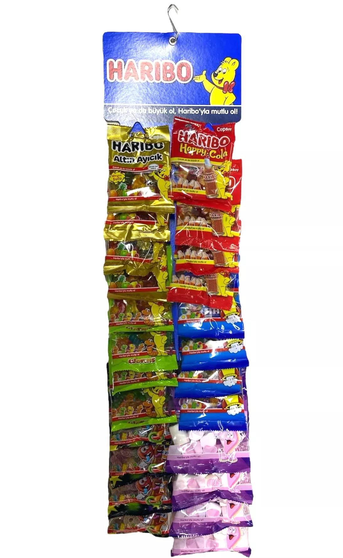 Haribo Stripemix 30 Gr ve 25 Gr Karma 24 lü Kartela