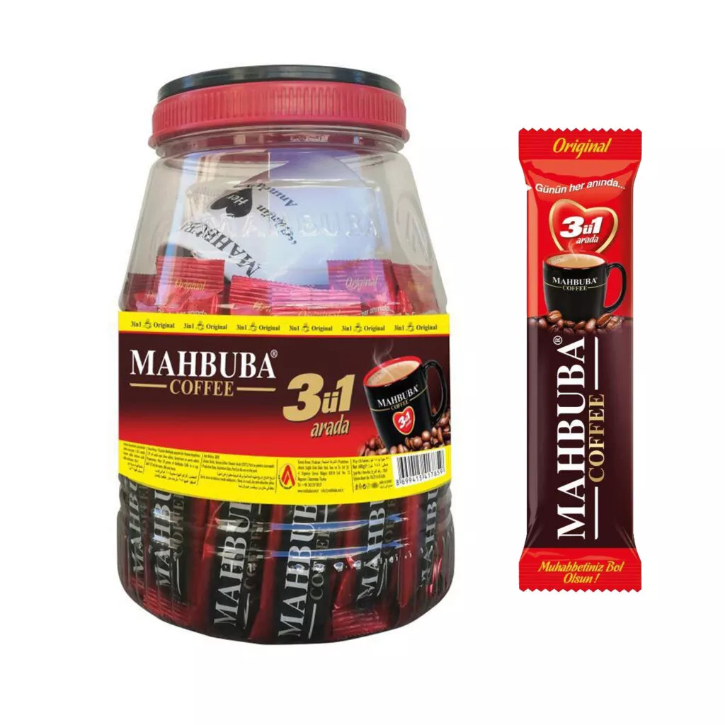 Mahbuba 3 in 1 Kahve 18 Gr 36 lı Bardak Hediyeli 