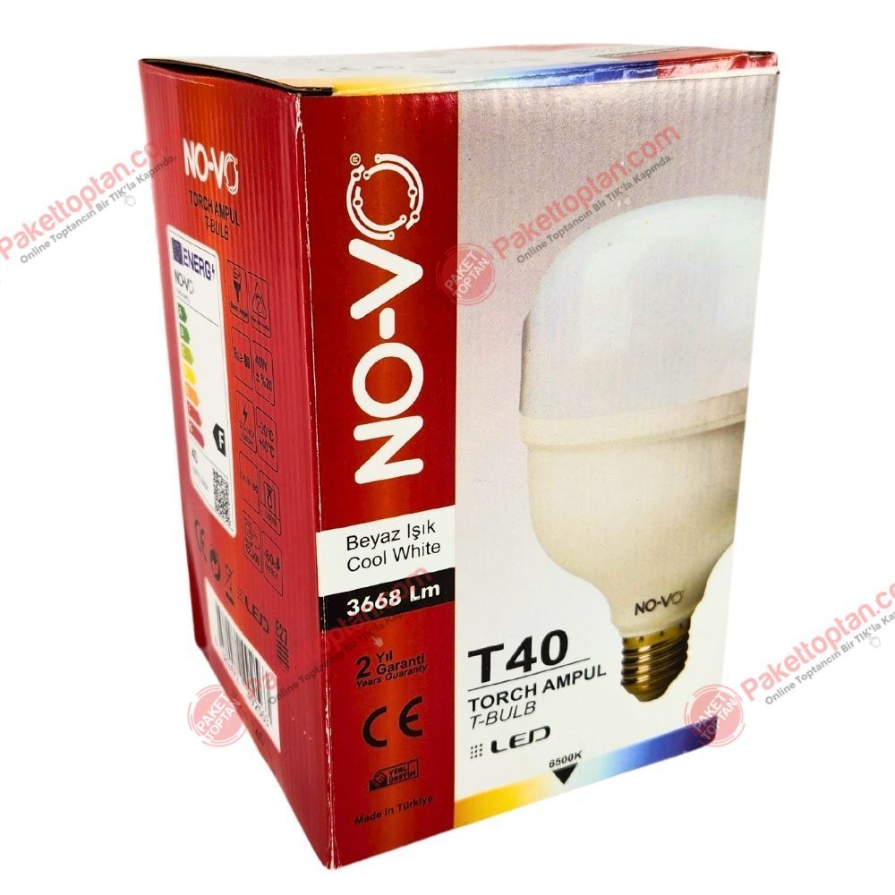 Novo 40 watt Led Ampul Beyaz Işık E27 Duy