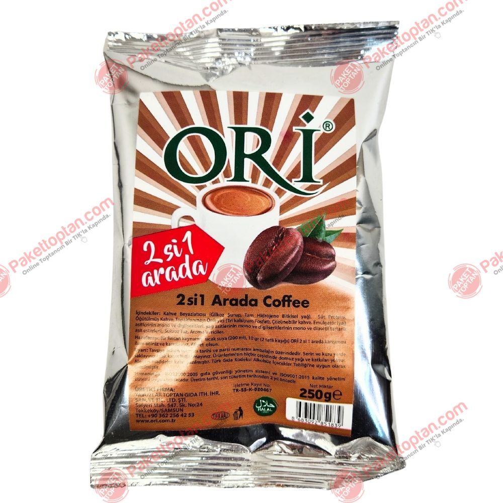 Ori 2 si 1 Arada Kahve 250 Gr Poşet