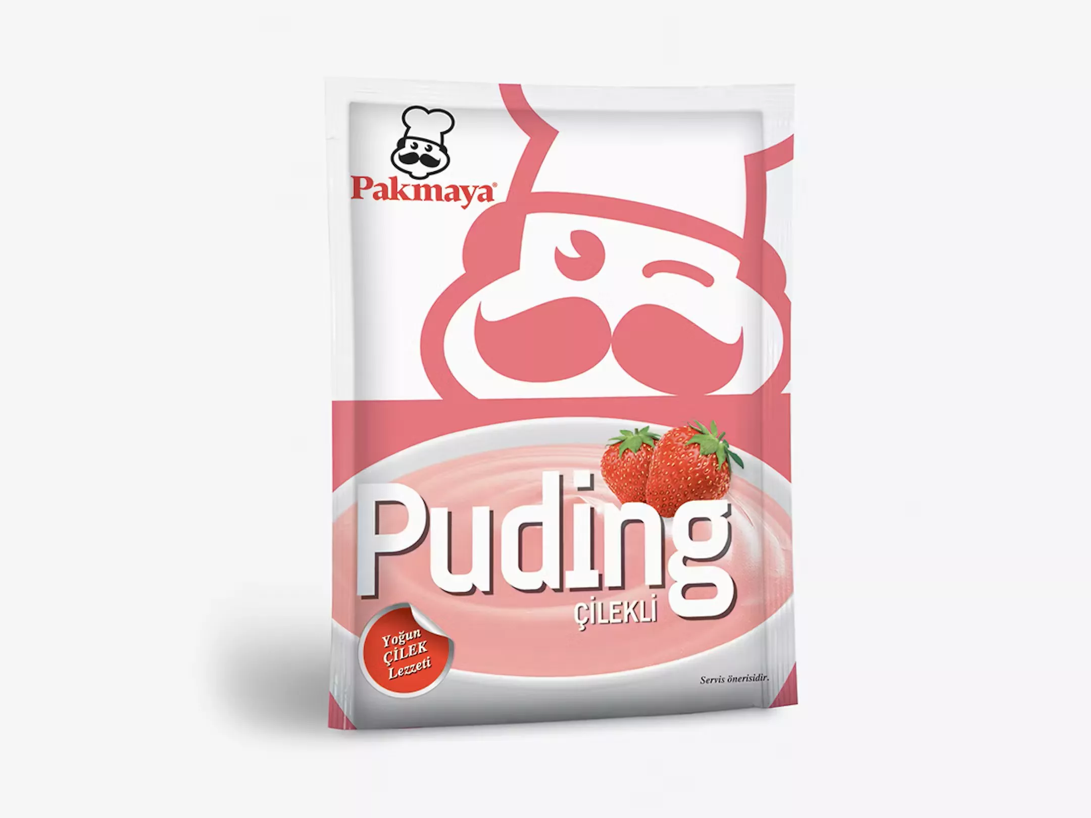 Pakmaya Puding Çilekli 125 Gr 