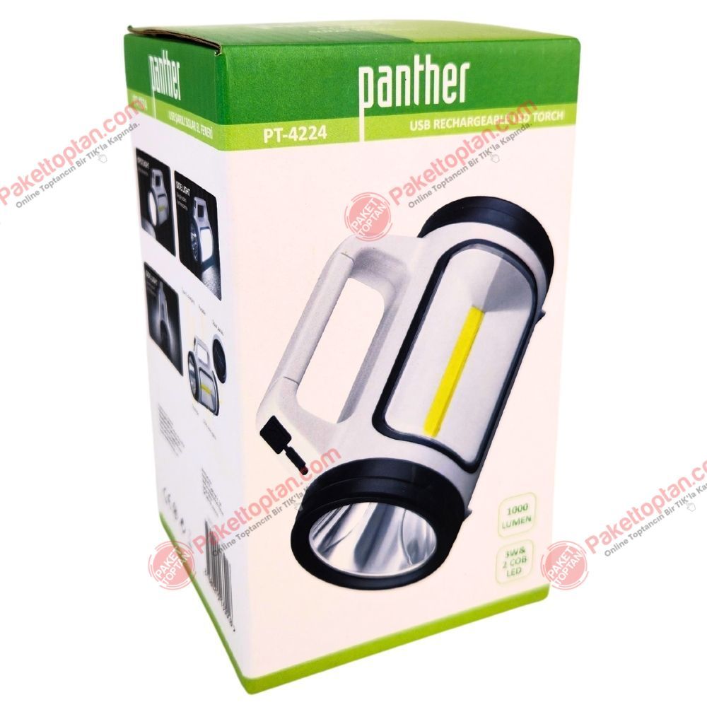 Panther 4224 USB Şarjlı Solar El Feneri