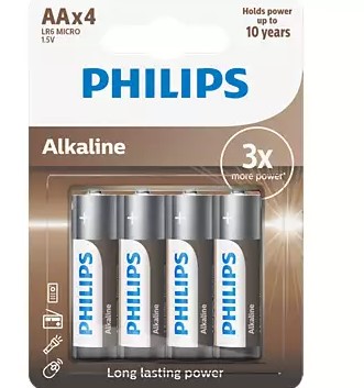 Philips 4 lü Alkaline Kalem Pil AA LR6A4B