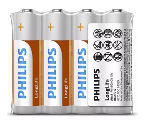 Philips 4 lü Çinko Kalem Pil AA R6L4F