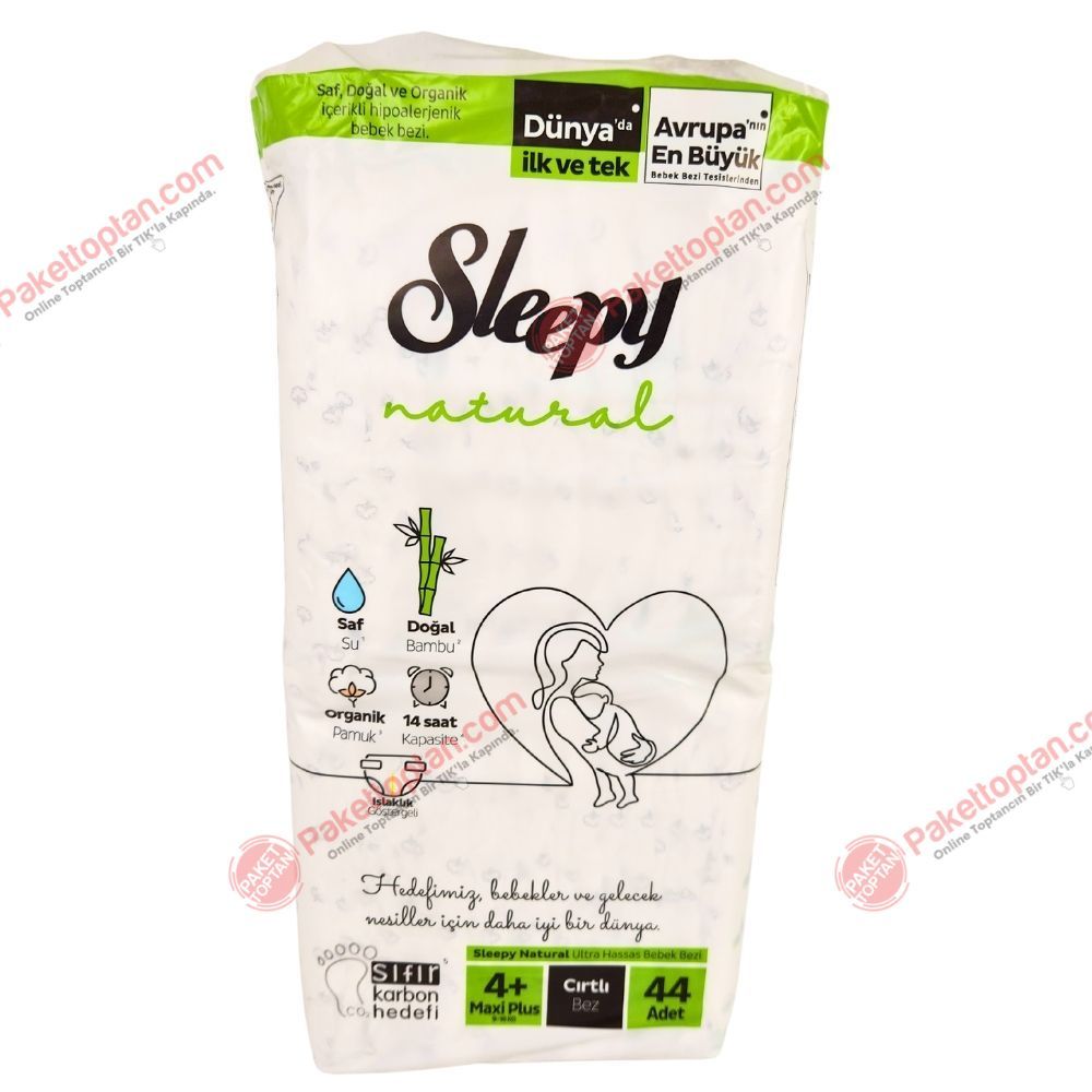 Sleepy Natural 2 li Jumbo Çocuk Bezi 4+ Beden 44 Adetli