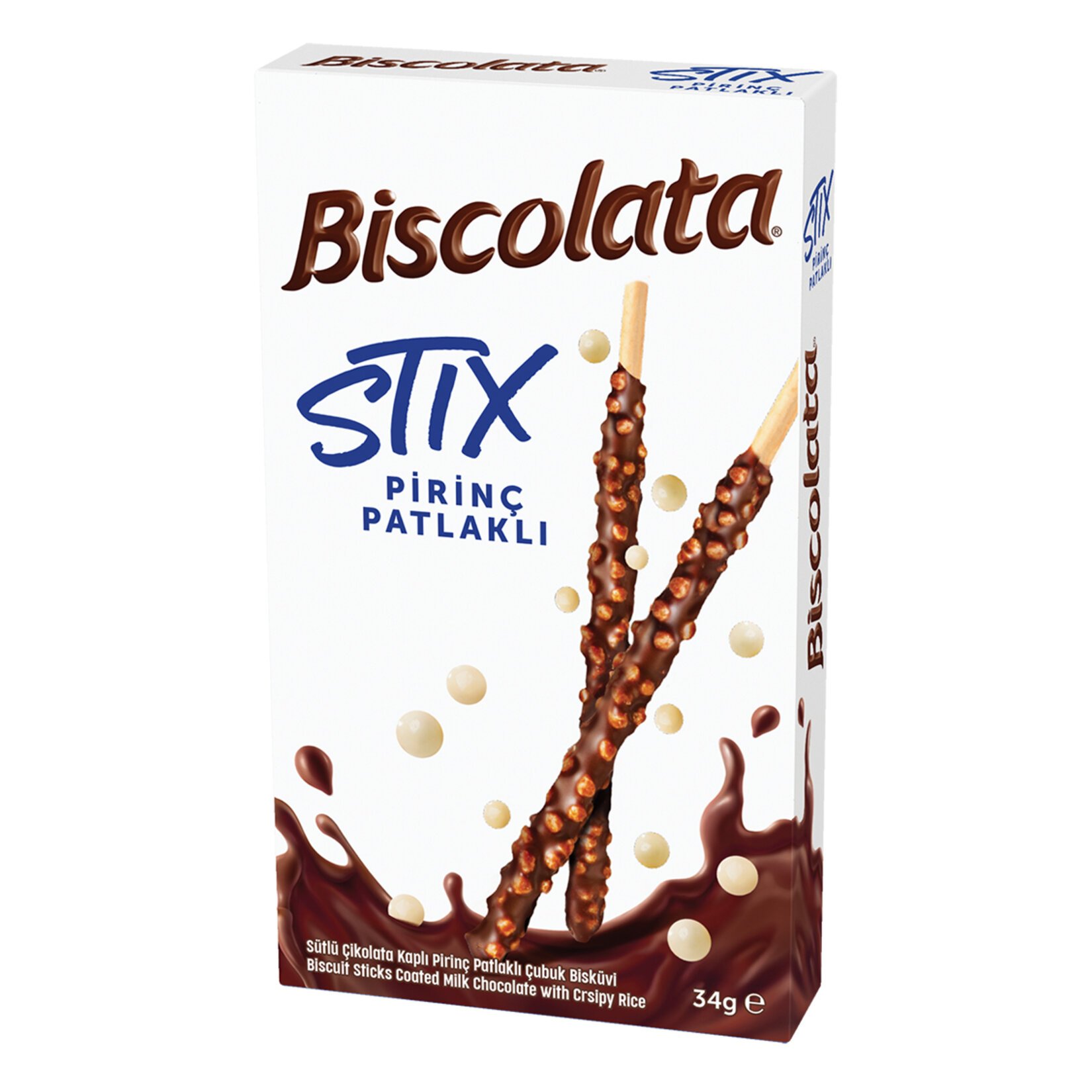 Şölen Biscolata Stix Pirinç Patlaklı 34 Gr