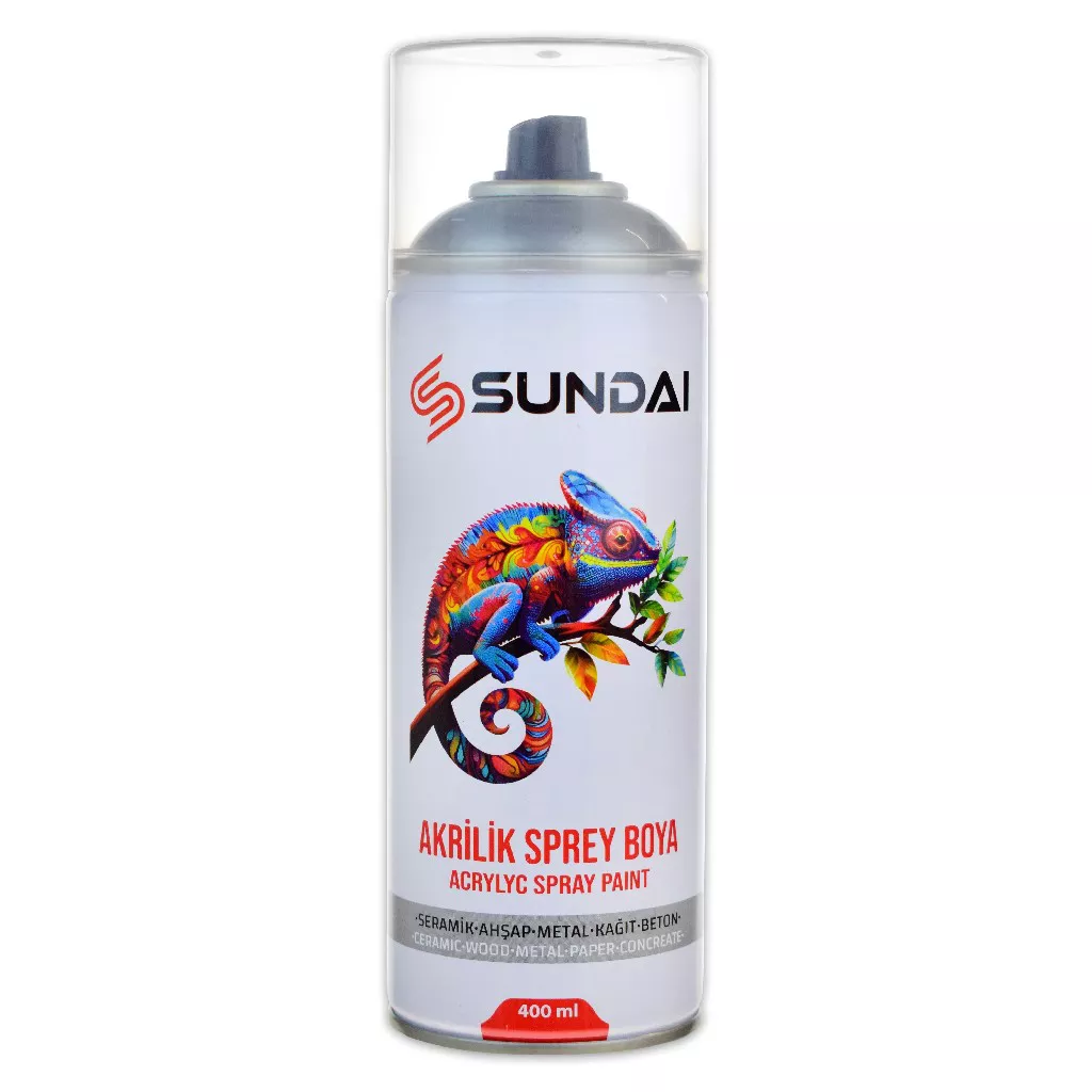 Sundai Akrilik Sprey Boya 400 Ml Gümüş Gri