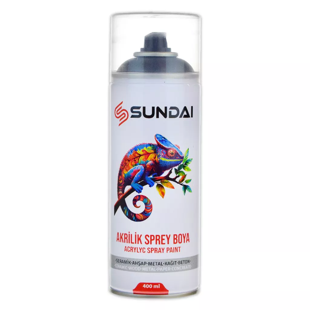 Sundai Akrilik Sprey Boya 400 Ml Mat Siyah