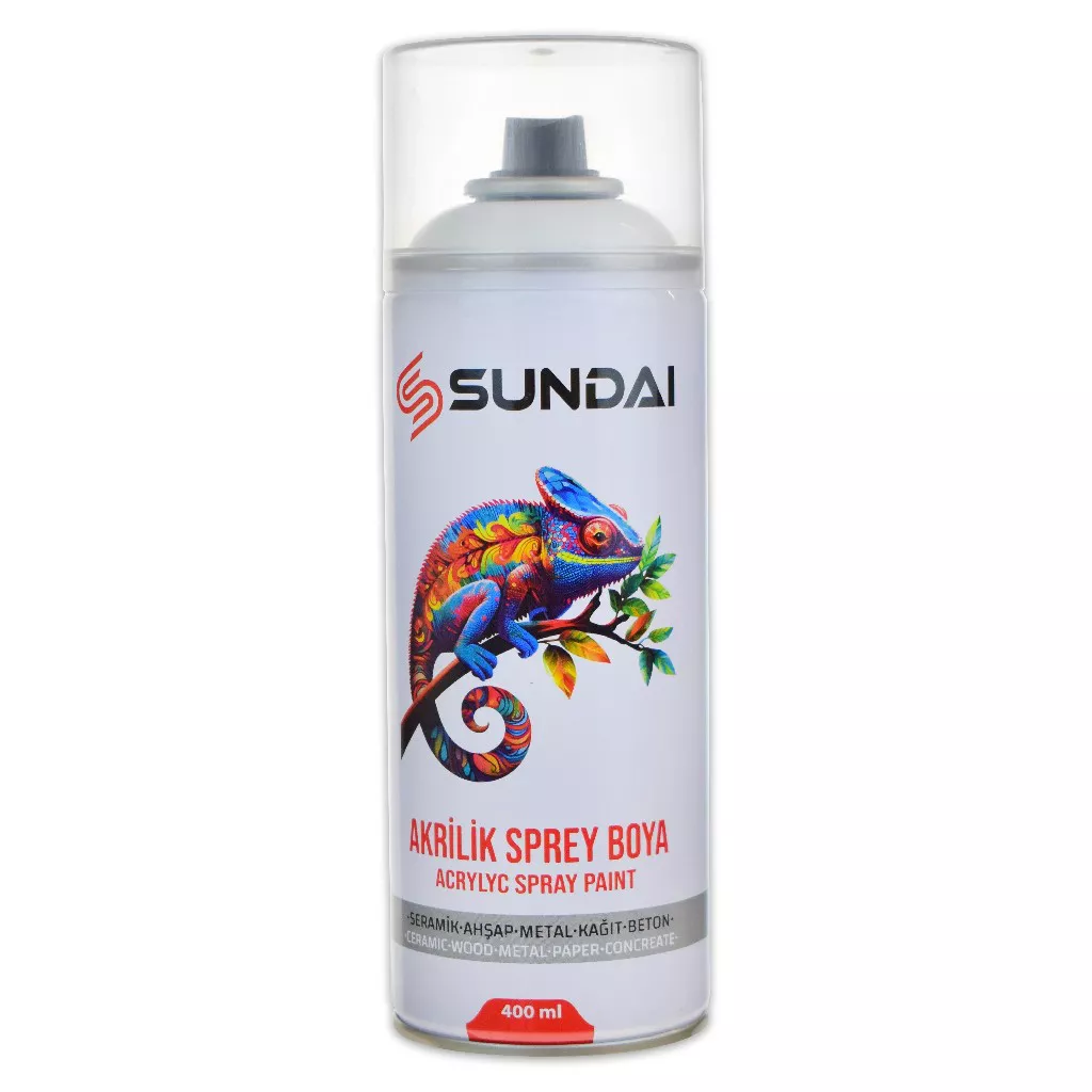 Sundai Akrilik Sprey Boya 400 Ml Parlak Beyaz