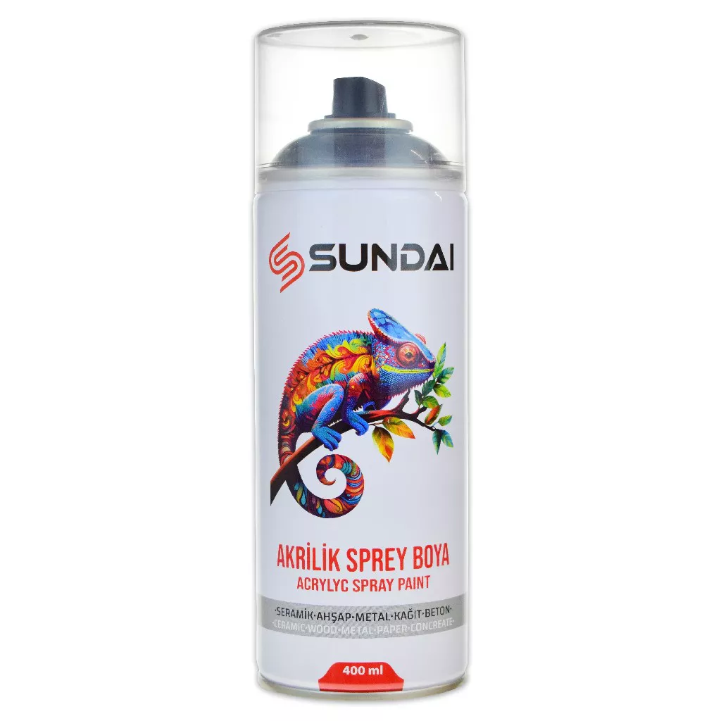 Sundai Akrilik Sprey Boya 400 Ml Parlak Siyah