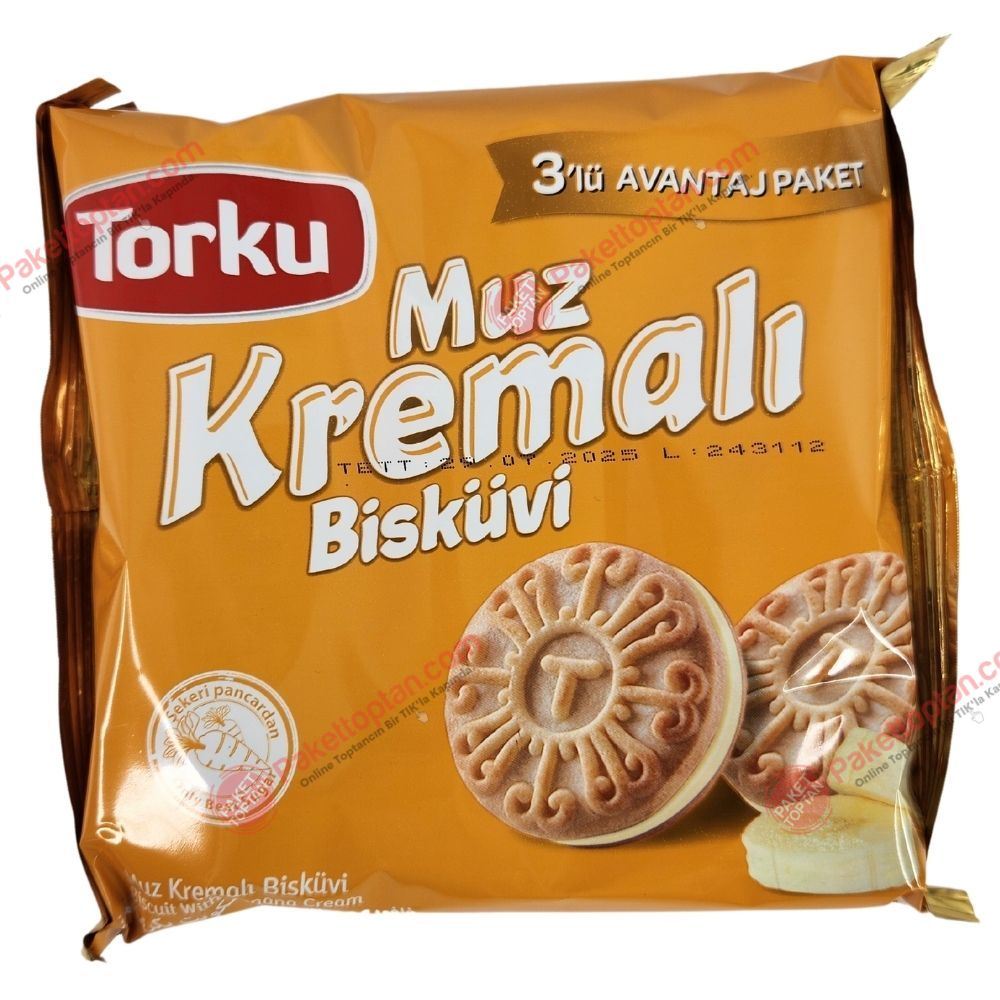 Torku Kremalı Bisküvi 3 lü Muz 183 Gr