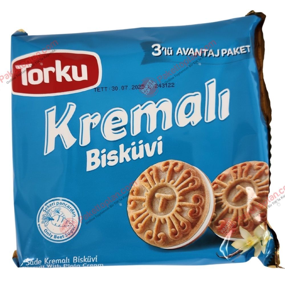 Torku Kremalı Bisküvi 3 lü Sade 183 Gr