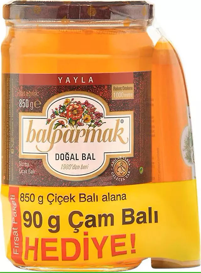 Balparmak 850 Gr Yayla + 90 Gr çam Balı Hediye