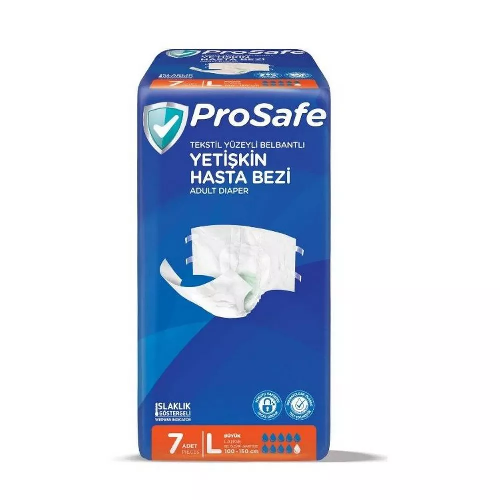 Prosafe Hasta Bezi Bel Bantlı Large 7 li Paket