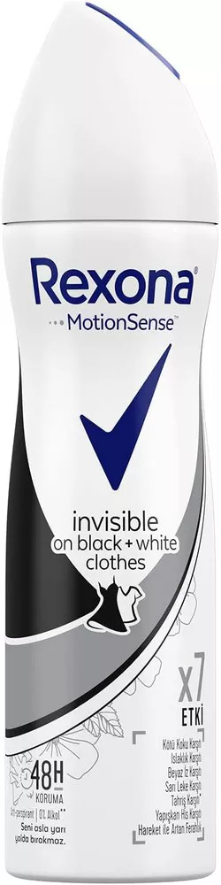 Rexona Women Deodorant 150 Ml Black and White