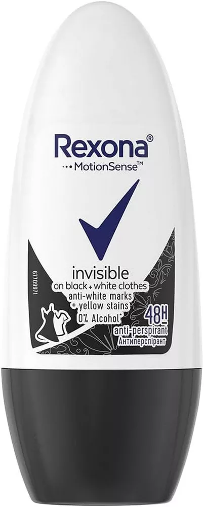 Rexona Roll-On Women 50 Ml İnvisible Black White