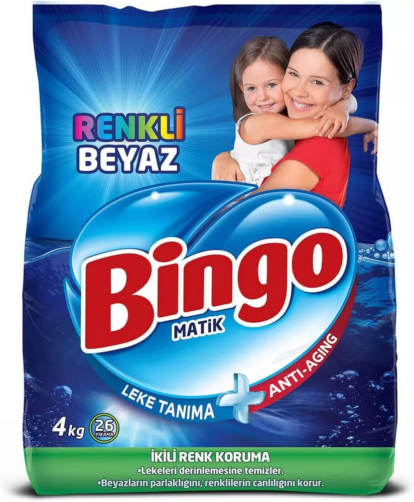 Bingo Matik 4 Kg Renkli Beyaz