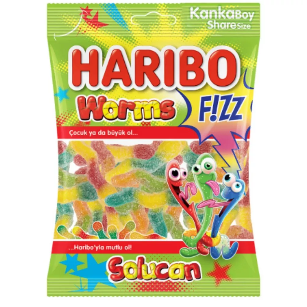 Haribo Ekşii Solucan 70 Gr 