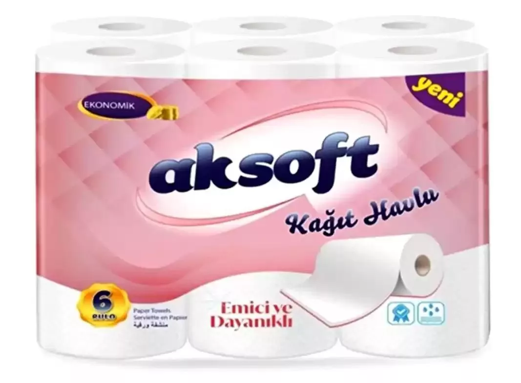 Aksoft 6 lı Havlu