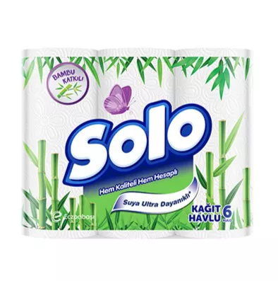 Solo 6 lı Havlu Bambu