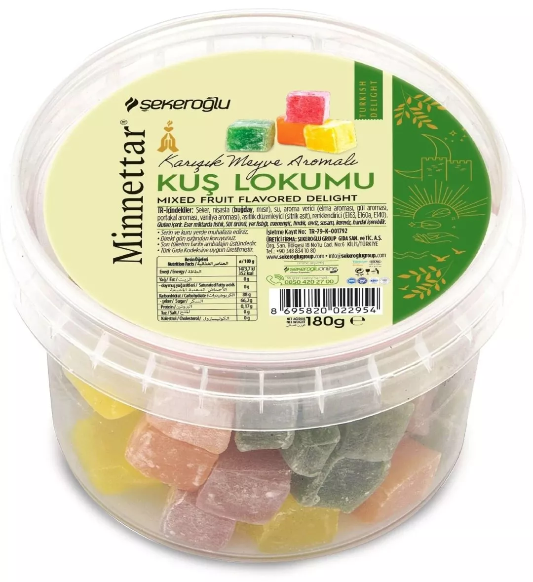 Şekeroğlu 180 Gr Kuş Lokumu